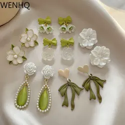 WENHQ Hot Sale Women's Clip on Earrings Party Birthday Cute Luxury Cuff Earrings Charm Jewelry No Pierced Earrings Ear Clip