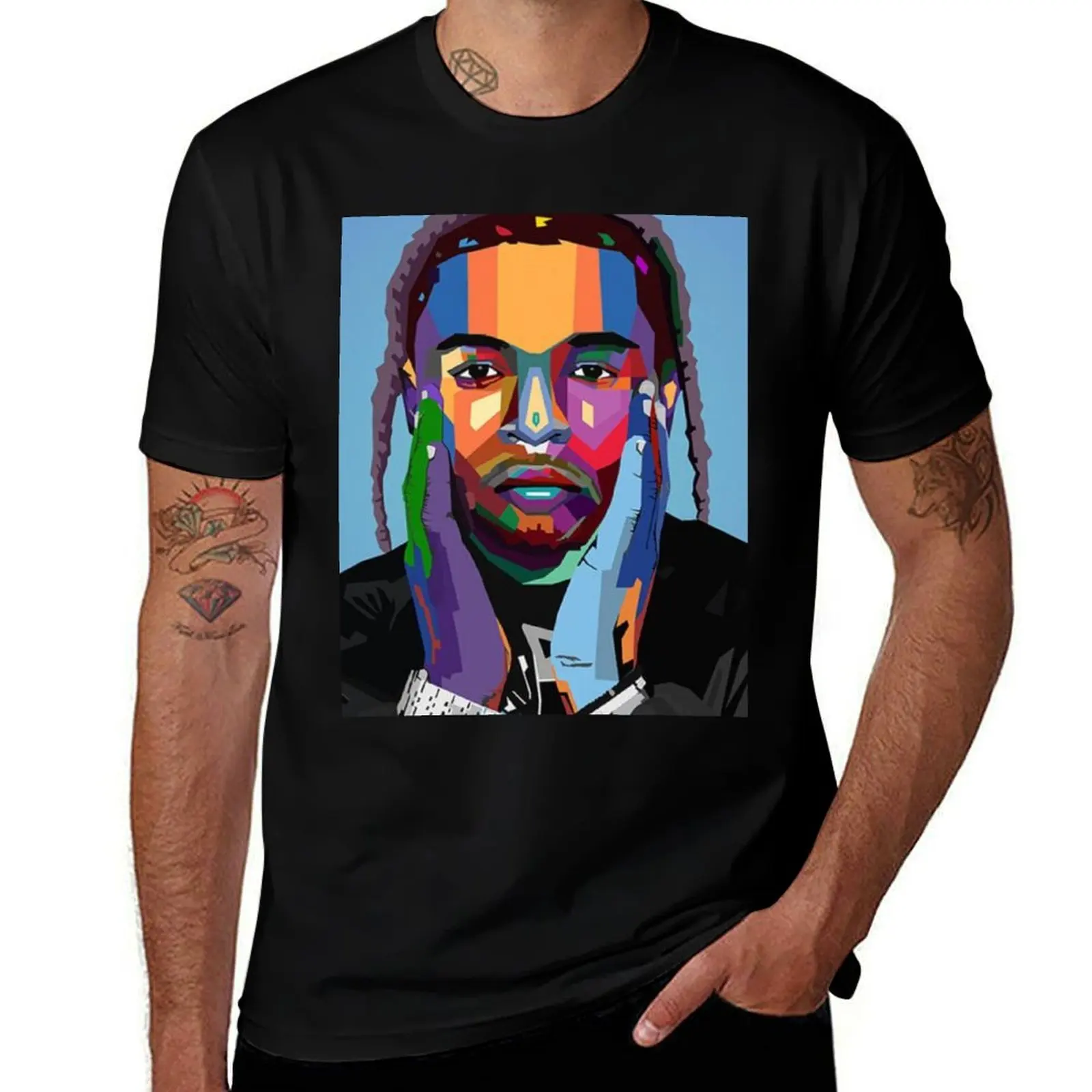 pop smoke poster T-Shirt Plus Size Summer Short Sleeve T-Shirt