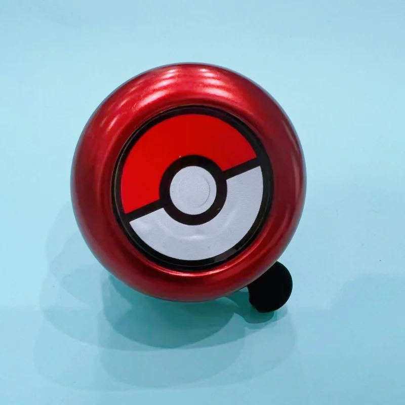 Niedliche Pokemon Pokeball Fahrradklingel, 5x5cm Metall-Fahrradglocke, Laute Sicherheitsklingel für Kinder und Erwachsene, Fahrradzubehör Geschenk