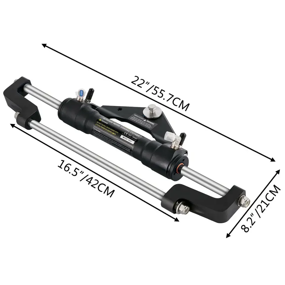 New Design Little Dolphin Hydraulic Boat Outboard Steering Marine Steering System Kit Cylinder Helm 300HP