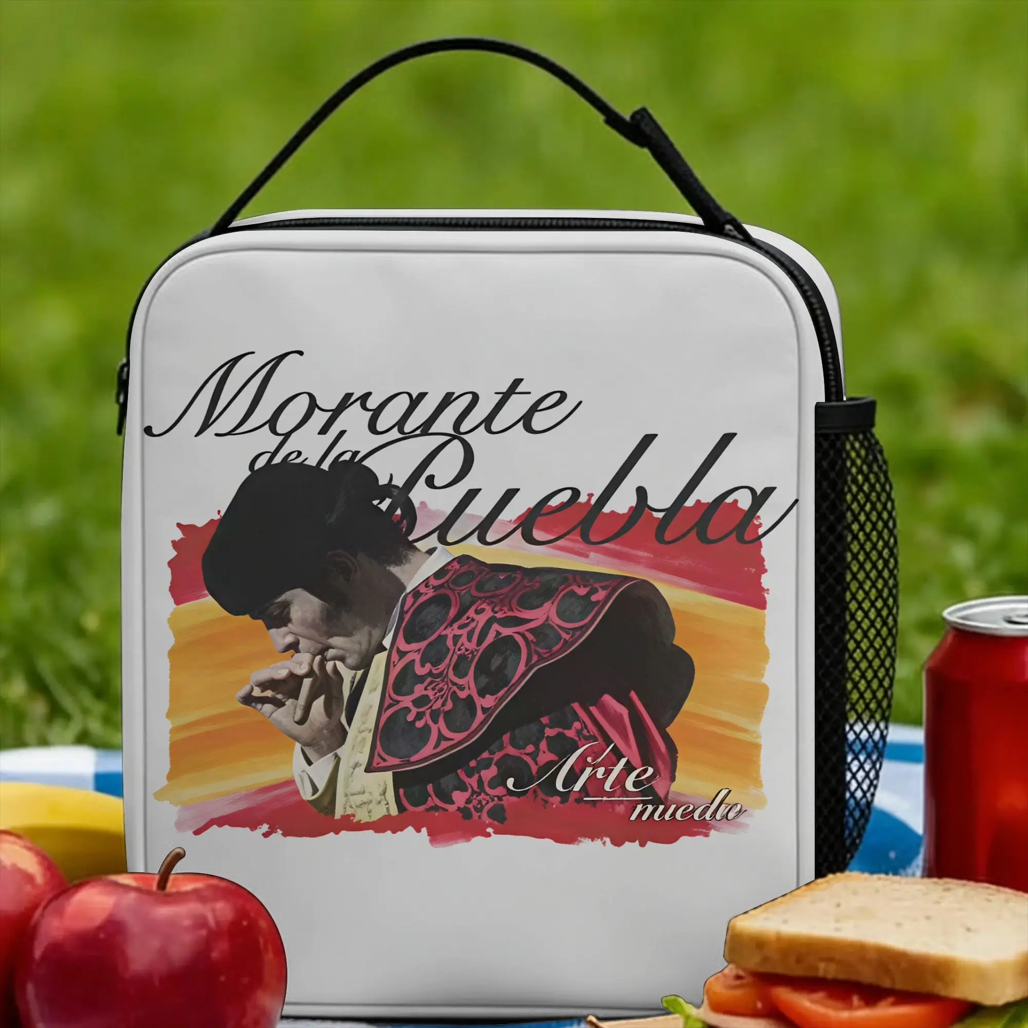 

Morante De La Puebla Lunch Bag Portable Zipper Lunch Box Women Outdoor Picnic Custom Cooler Bag Casual Oxford Tote Food Bags