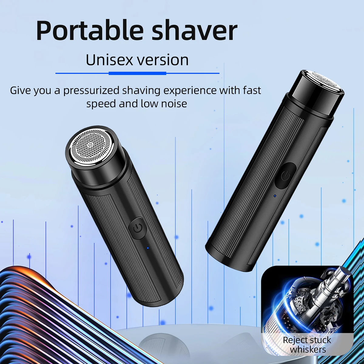 KIKIDO Mini Face Body Rechargeable Electric Razor Beard Trimmer Men's Portable USB Charging Shaver Machine for Travel