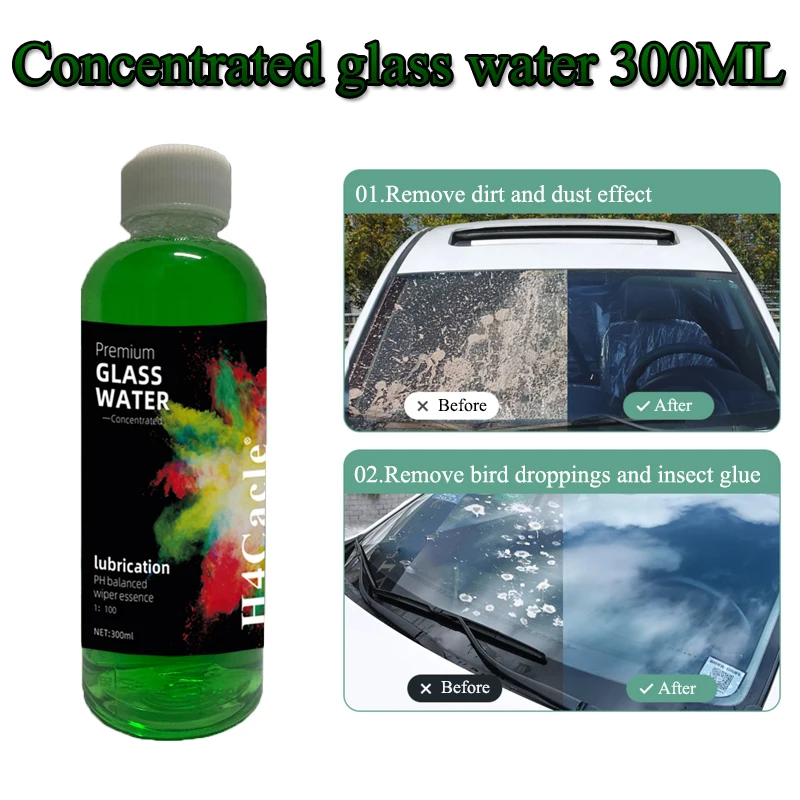 

Concentrated glass water car wiper fluid windscreen powerful decontamination glass water car cleaning maintenance car wash liqui