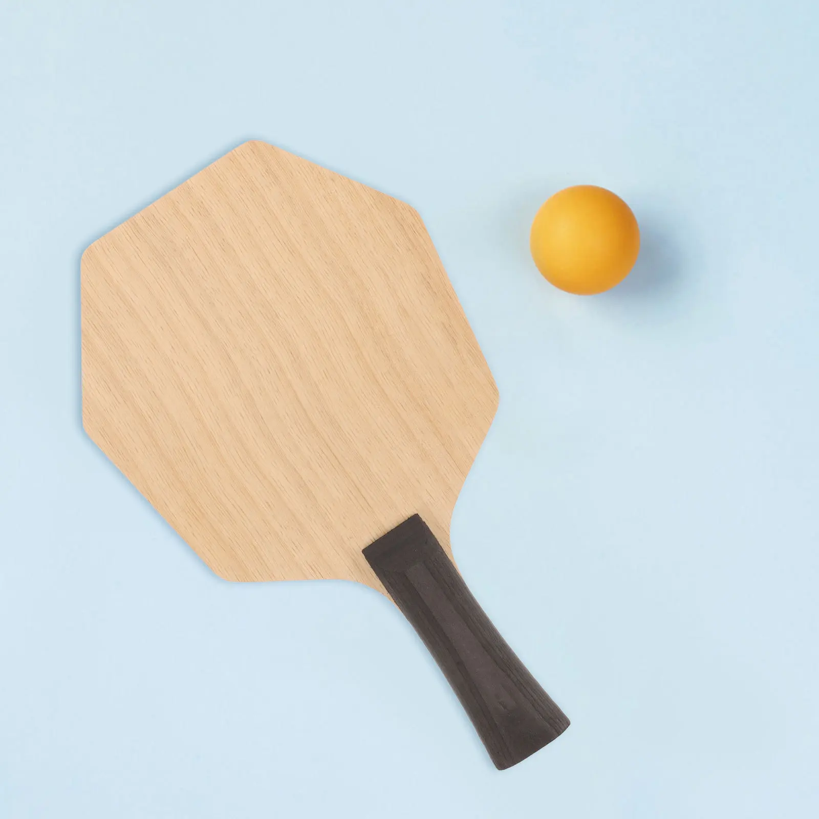 

Table Tennis Hexagon Board Unique Five Layer Wooden Racket Training Indoor Outdoor Control Precision Paddle Table Tennis Paddle