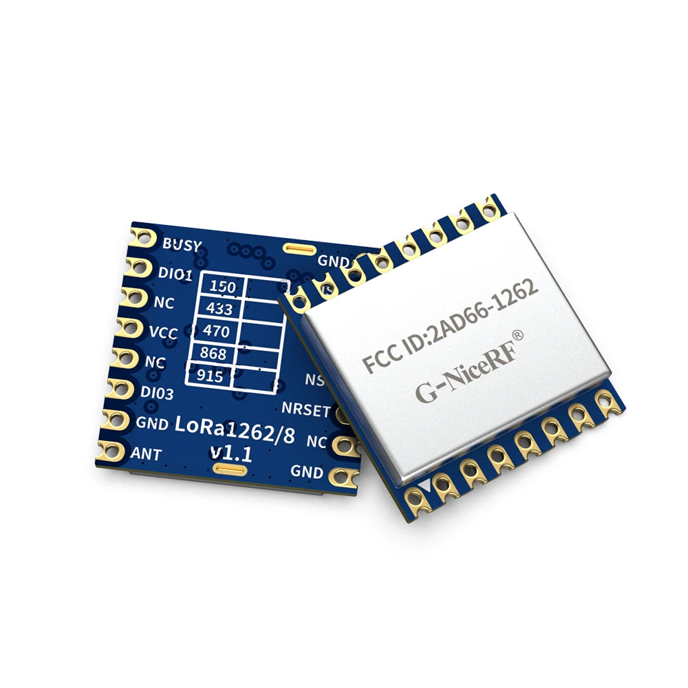 10PCS FCC ID Certified 915mhz LoRa1262 SX1262 LoRa RF Module 22dBm 160mW SPI 1.5ppm TCXO