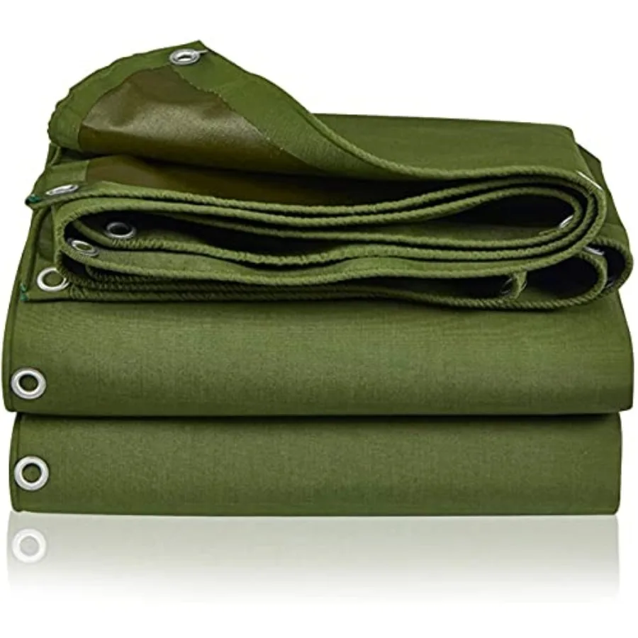

Tarp Canvas, Heavy Duty Waterproof for Outdoors, Truck, Water Resistant, UV Resistant Tarpaulin Cover for Car Boat Camping Fire