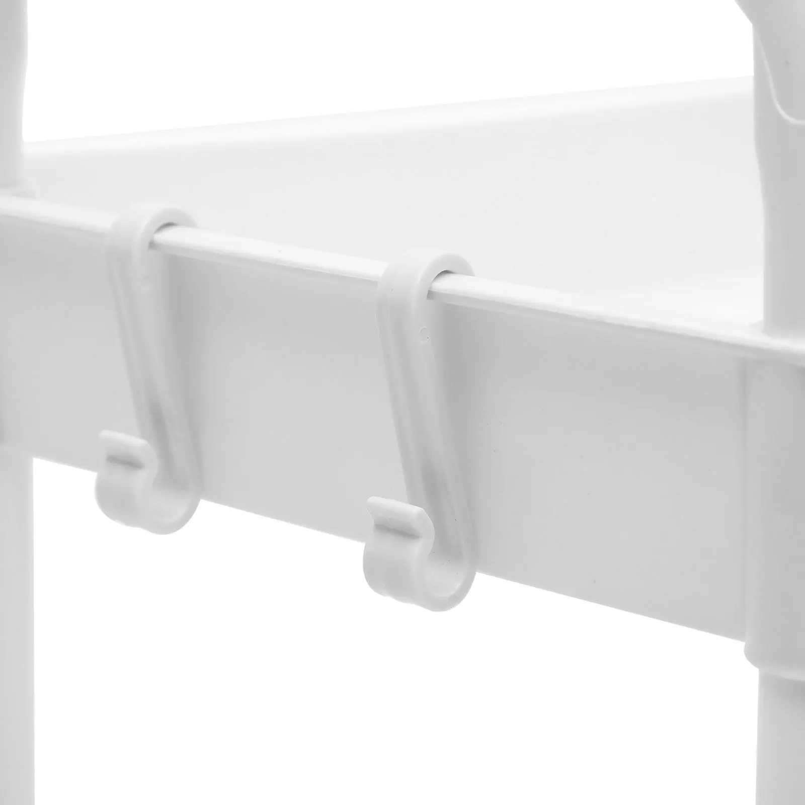 

2 Tier Rolling Cart Storage Trolley Rack Heavy Duty 50Kg Pp Material Mobile Organizer For Kitchen Bathroom Office Bedroom