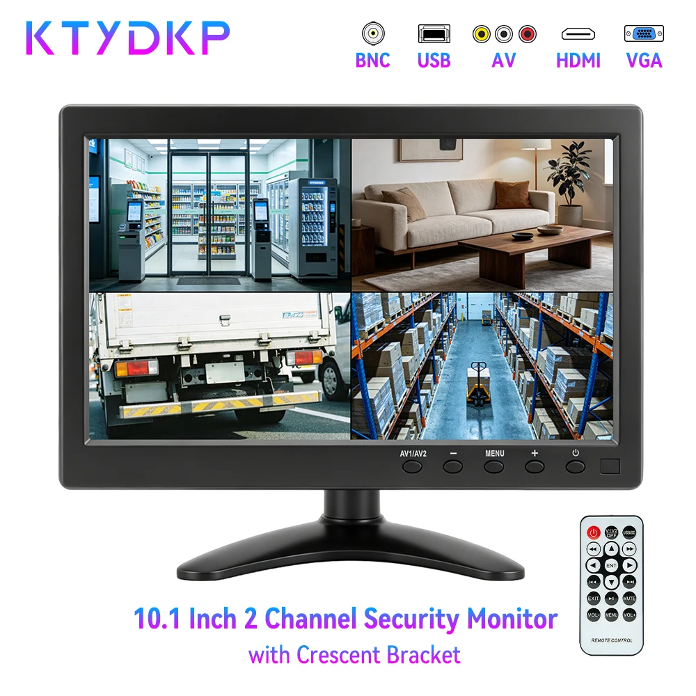 ktydkp-portable-101-lcd-hd-monitor-2-channel-video-input-av-vga-hdmi-bnc-rotatable-reverse-image-display-with-speaker-usb