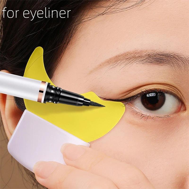 Silicone Eyeliner Stencils Wing Tips Eye Makeup Auxiliary Bezel Smudge Proof Eyelash Eyeliner Helper Reusable Women Makeup Tools