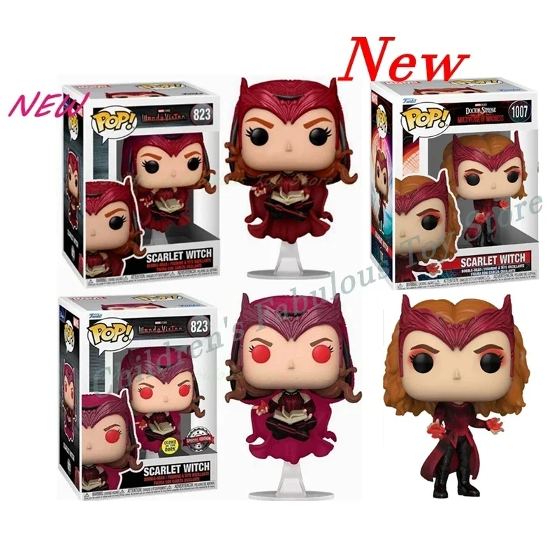 Funko Pop Neuankömmling Disney Wanda Vision Serie #1007 scharlachrote Hexe #823 begrenzte Dekoration Modell Spielzeug für Geburtstags geschenk