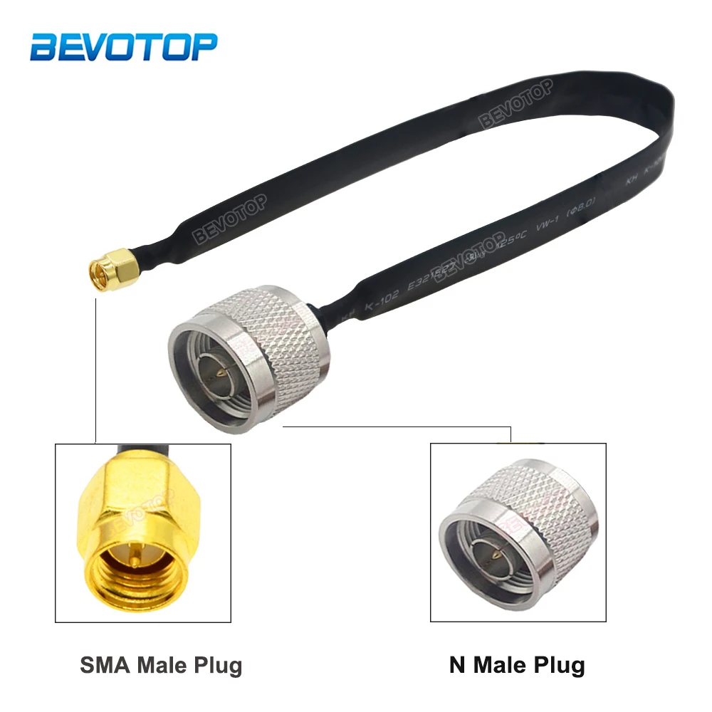 

Window Feed-Through Flat Cable SMA Male Plug to N Male RF Coaxial Jumper 50 Ohm Pigtail for LTE Antenna Adapter 20CM 30CM 40CM