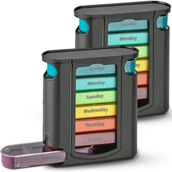 Portable 7 Days Medicine Medical Pill Box 28 Grids Weekly Pill Case Storage Box Travel pill organizer  pill case