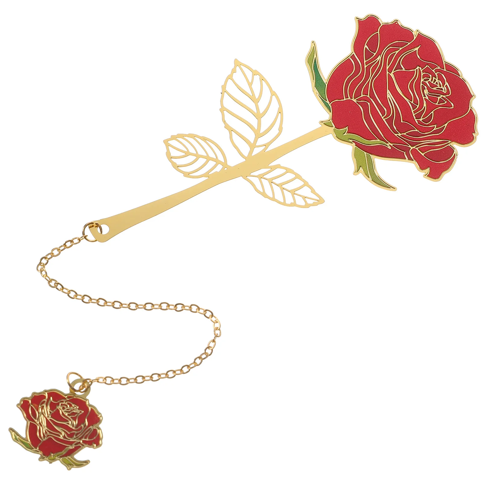 Chinese Style Bookmark Reading Cute Bookmarks Decorative Rose Unique Pendant Markers