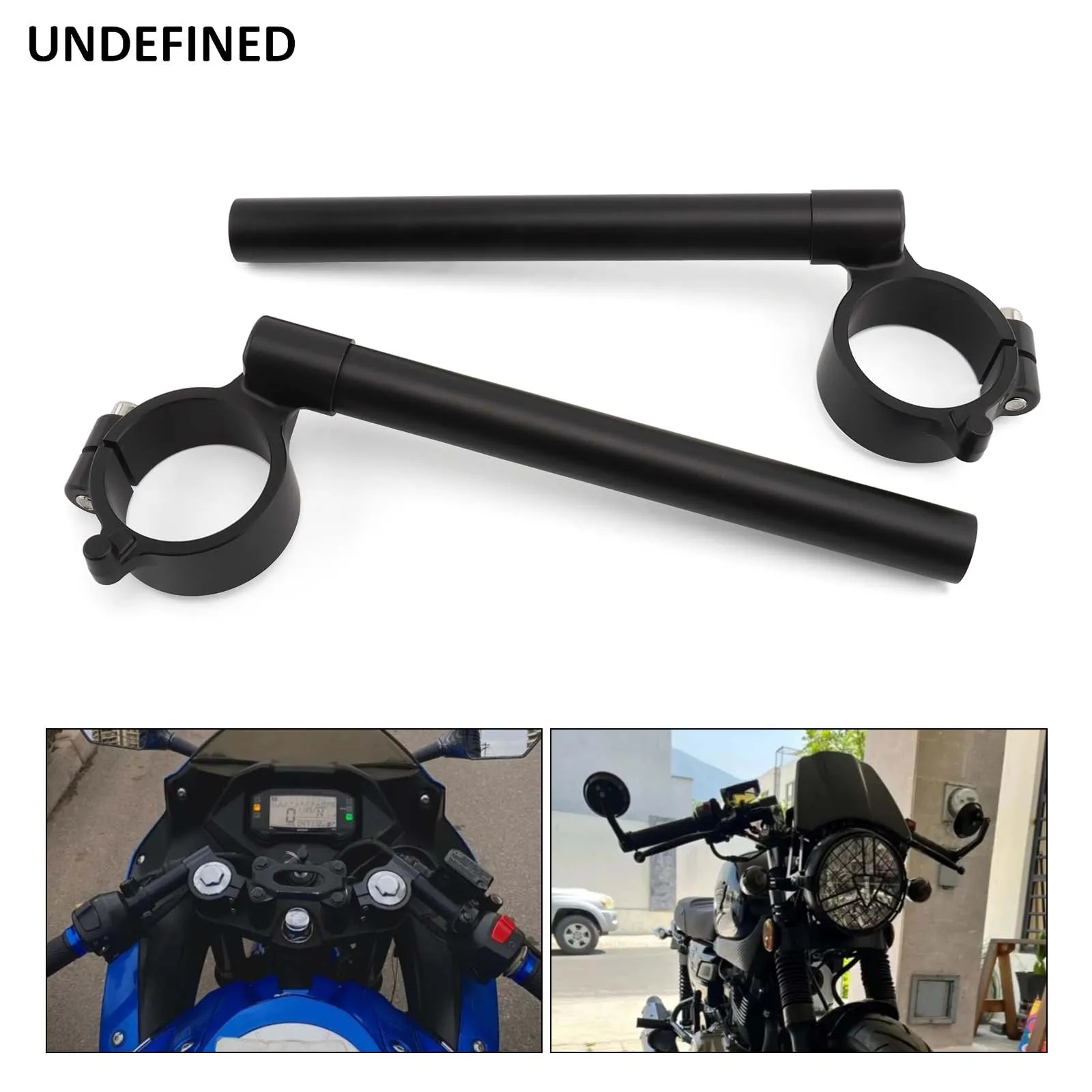 Motorcycle Clip On Handlebars CNC Aluminum For Suzuki GSXR600 GSXR750 GSXR 600 750 2006-2010 Moto Accessories Black Silver