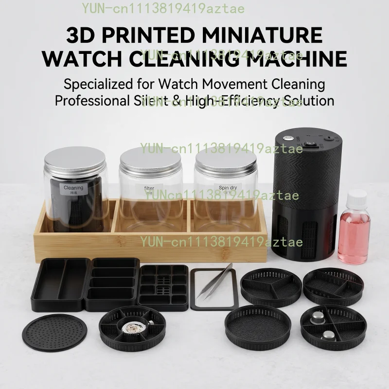 Watch Repair Tools 3D Printed Micro Watch Cleaning Machine with Ultrasonic Cleaning Function, Specialized for Watch