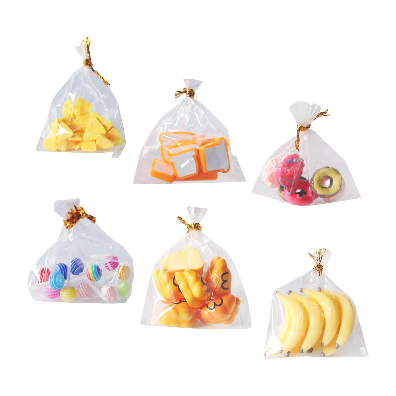 Resin Dollhouse Food Set para adultos e crianças, Jogos de cozinhar, Party Celebration Layout