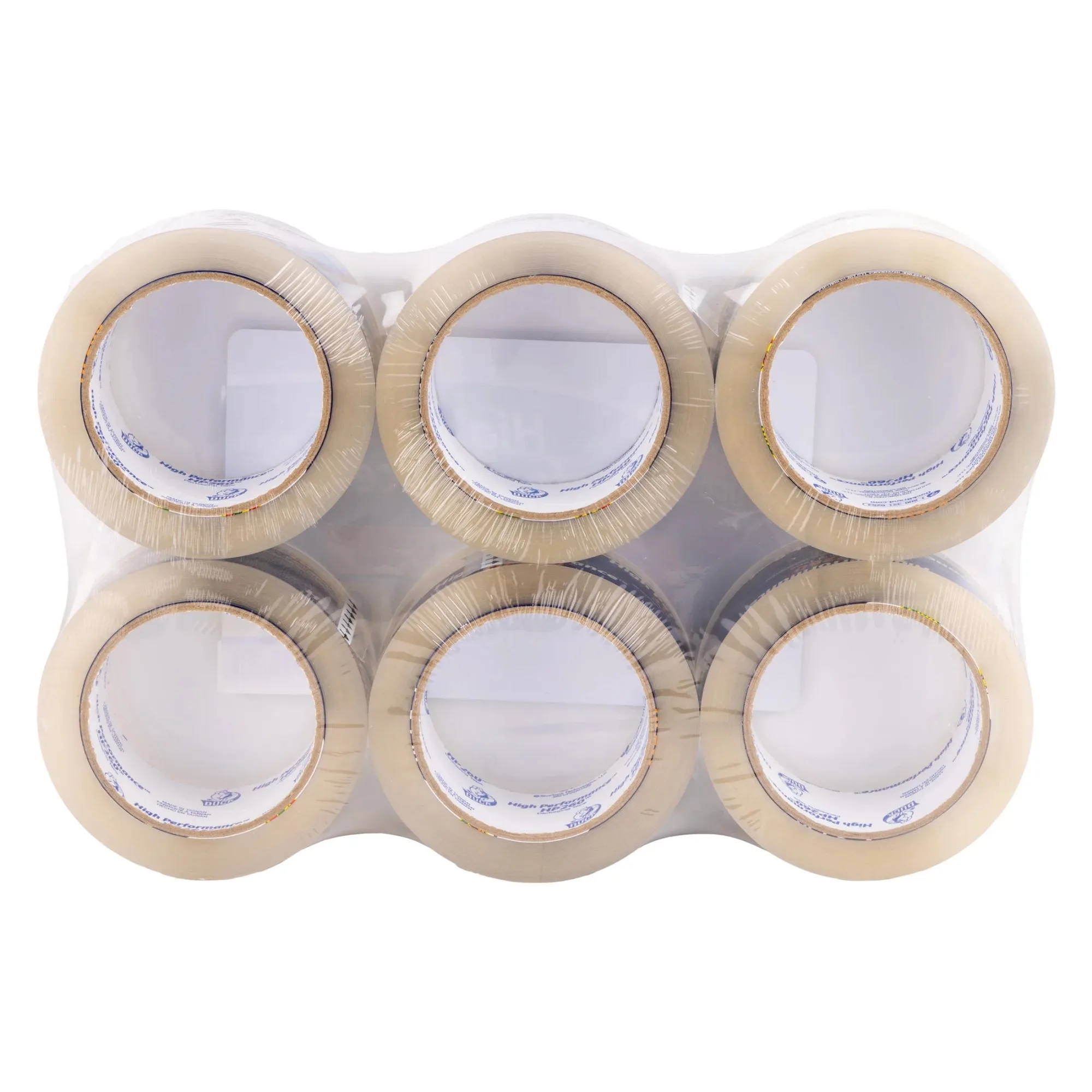 

High Performance Packaging Tape, Clear, 1.88 in x 60 yds, 6 rolls，High-quality packaging tape, durable and strong