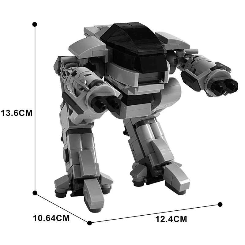 MOC Robot For Executing robot mechanical war police Building Blocks Kit Matrix Black Machine Series Movie Bricks Children's Toy