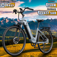 E-Bike ONESPORT 250W Brushless Motor 36V22.5AH Lithium Battery Electric Bike 700C*50C Inch Tire Aluminum Alloy Electric Bicycle