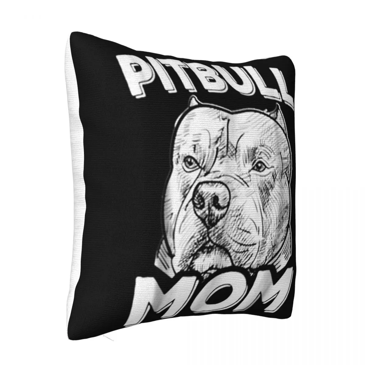 Nice Pitbull Mom Pit Bull Mom Gift For Pit Bull Mama Punk Interested Music Man Gift Natural Pillow Case