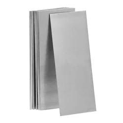 10 Pcs Pure Zinc Flakes Plates Sheet Electroplated Electroplating Strips Fruit Making Materials Supplies Primary School