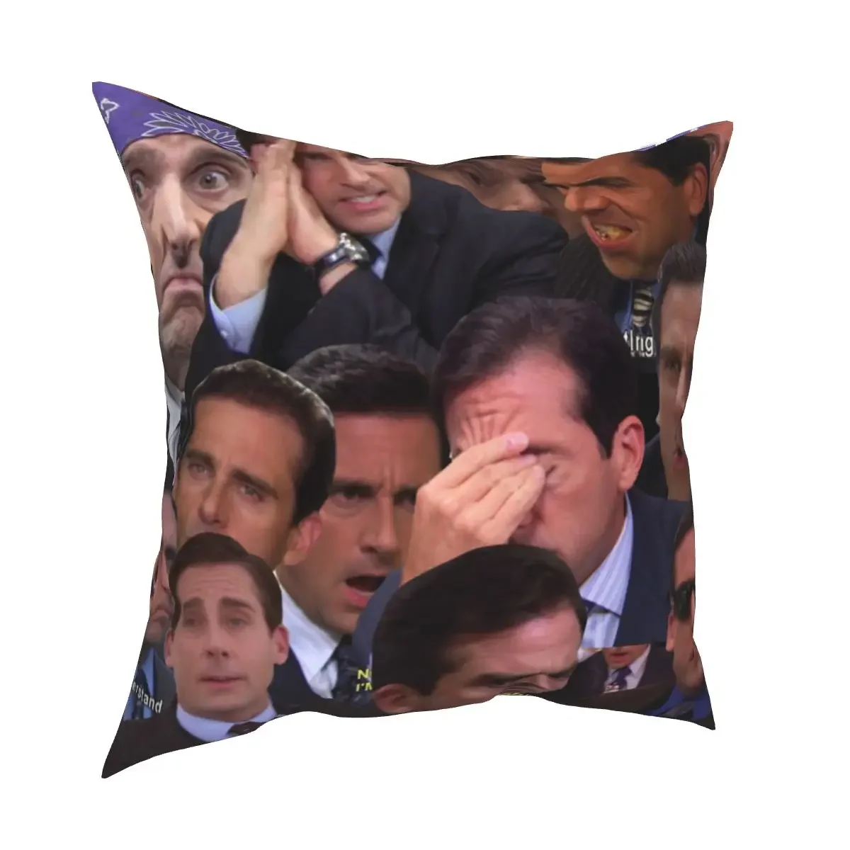 The Office Set Square Pillow Case Michael Scott Dwight TV Show Cushion Cover Vintage Decor Pillowcase for Home 45*45cm