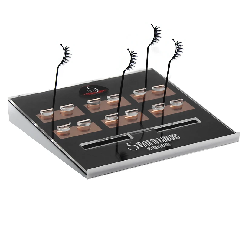 custom.Acrylic Eyelash Storage Box,Eyelash Holder Extension,Makeup Organizer False Eyelashes