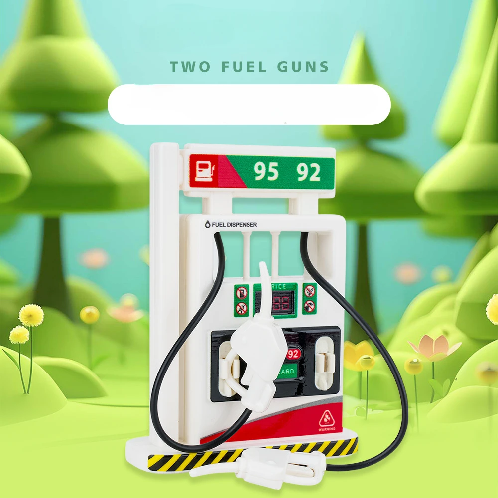 Machine de ravitaillement sonore et lumineuse simulée pour enfants, modèle de jouet avec décoration de scène sonore et lumineuse