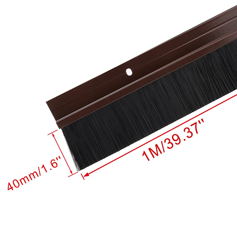 Door Brush Door Sweep Seals Brush Detachable Dismountable Door Bottom Sweep PP Silicone Soft Brush 20mm/30mm/40mm/50mm