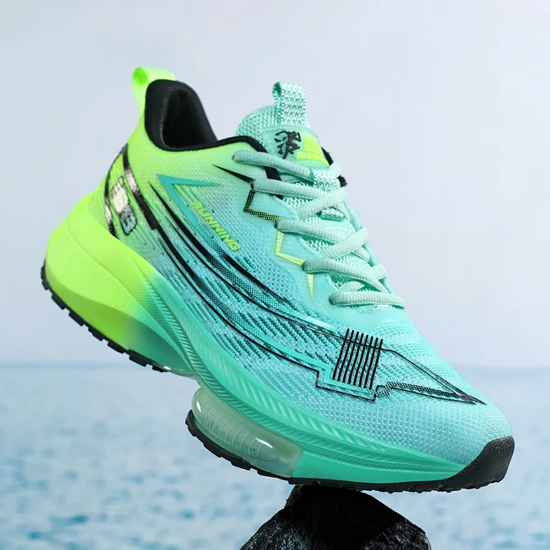 2026 New Sneakers Buffer Running Shoes Heavyweight Runners Men Non-slip Breathable Lightweight Outdoor Sport Shoes 37-48