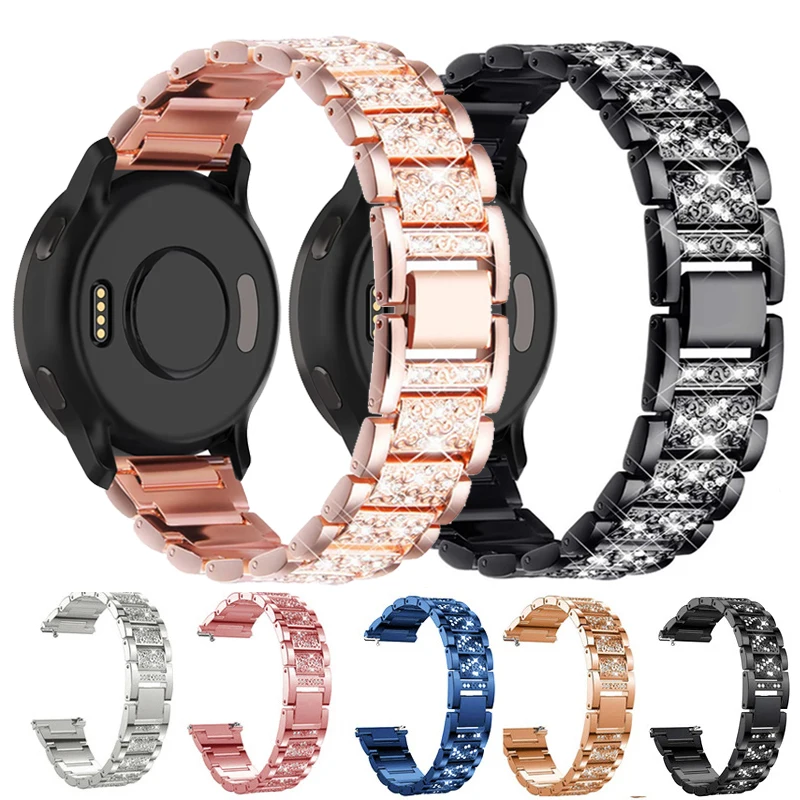 �y�Z�[�����z18mm 20mm 22mm �_�C�������h�o���h Garmin Venu 2 3 4 41mm 45mm Vivoactive 6 5 4S 3S/Forerunner 55 158 165 255 265 645 745 970�Ή��X�g���b�v