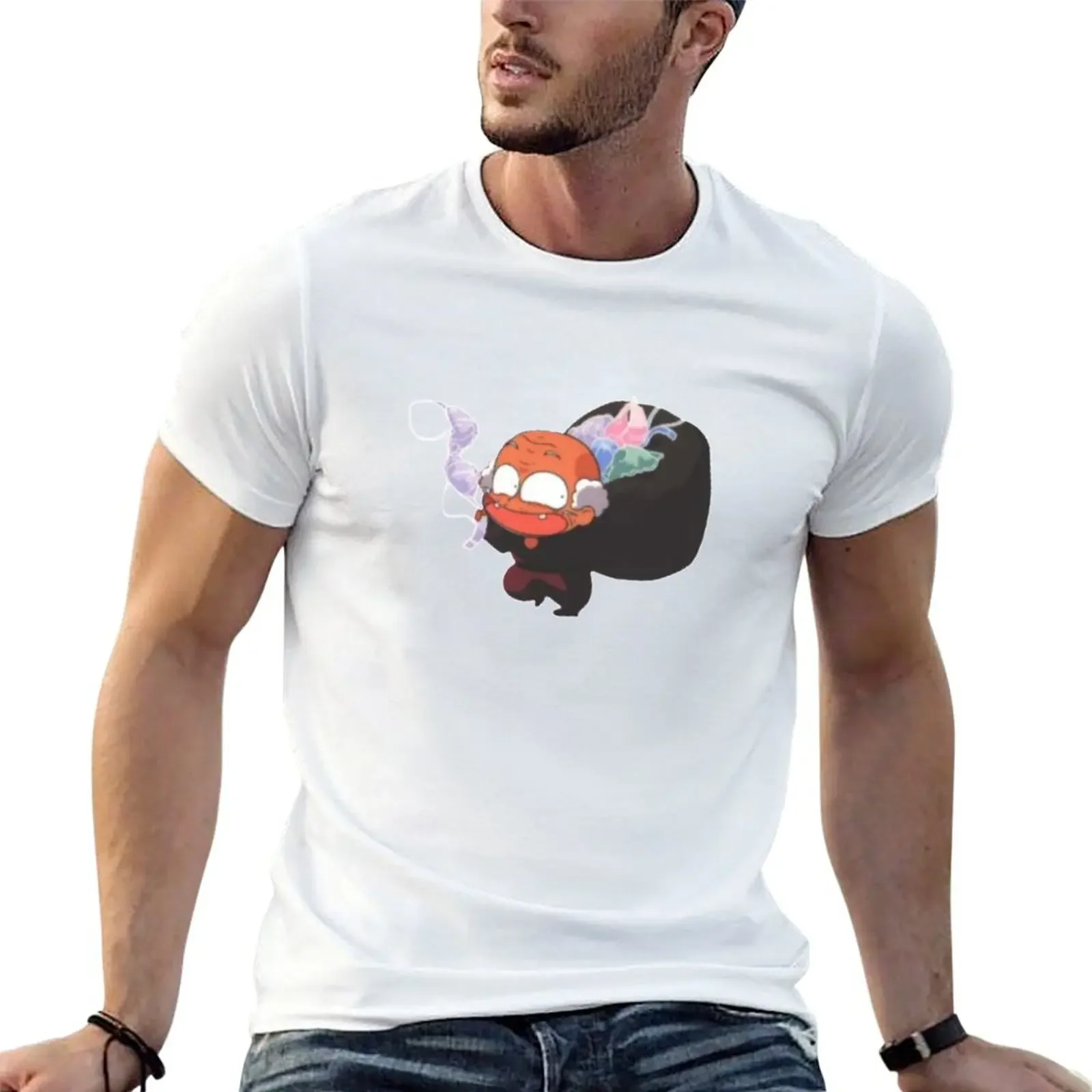 Happosai Ranma 1/2 T-shirt heavyweights oversizeds blacks kawaii clothes mens t shirts pack