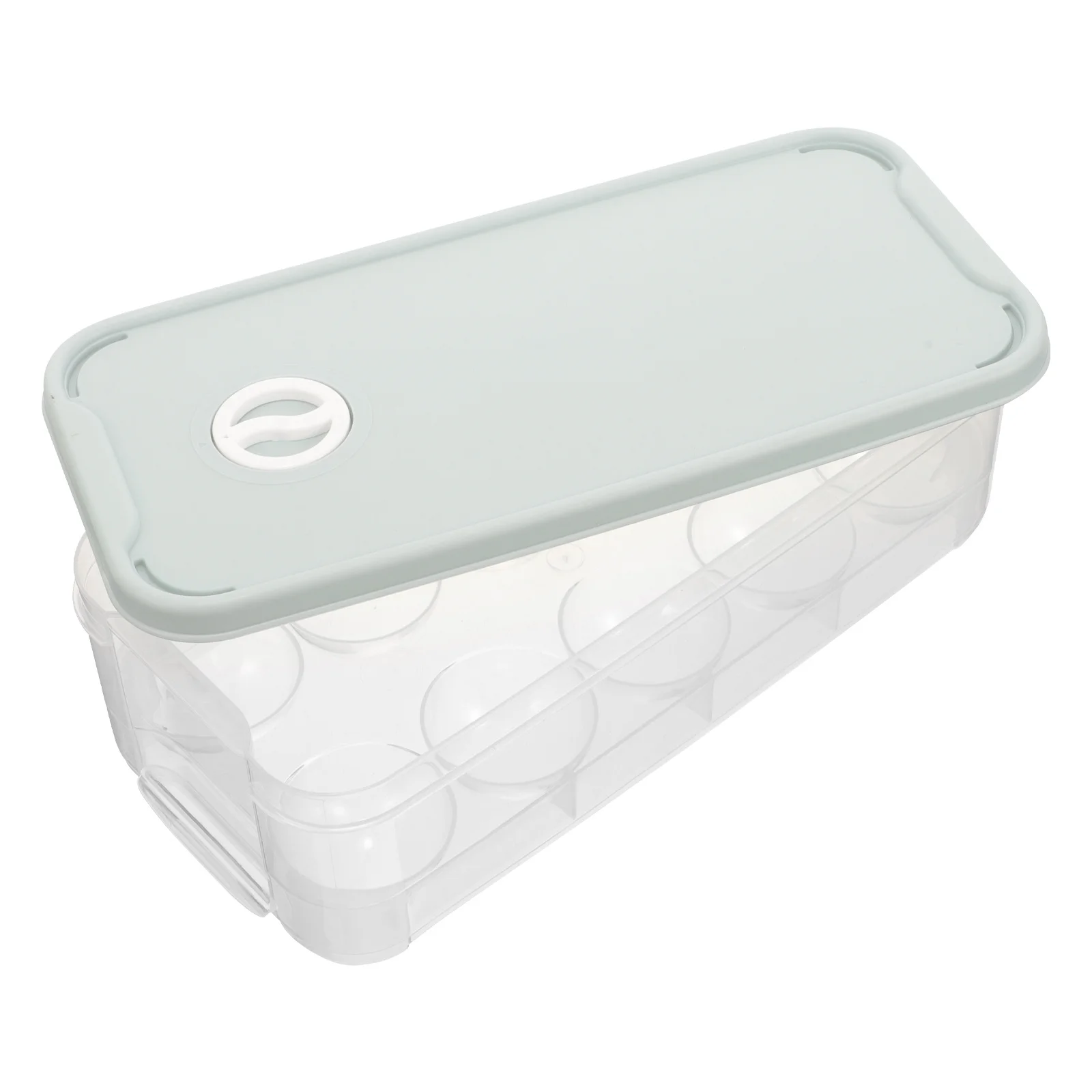 Portable Egg Box Clear Durable Fridge Egg Storage Container With Lid For Kitchen Pantry Freezer 10 Eggs Holder