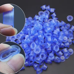 500/100pcs Disposable Tattoo Ink Cup Small Large Size Silicone Permanent Tattoo Makeup Eyebrow Pigment Container Cap Supply