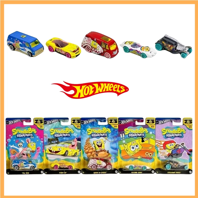 

Hot Wheels Advanced Pucca Series Губка Боб Квадратные Штаны Большая Звезда Краб Бургер Имитация Модель автомобиля из сплава