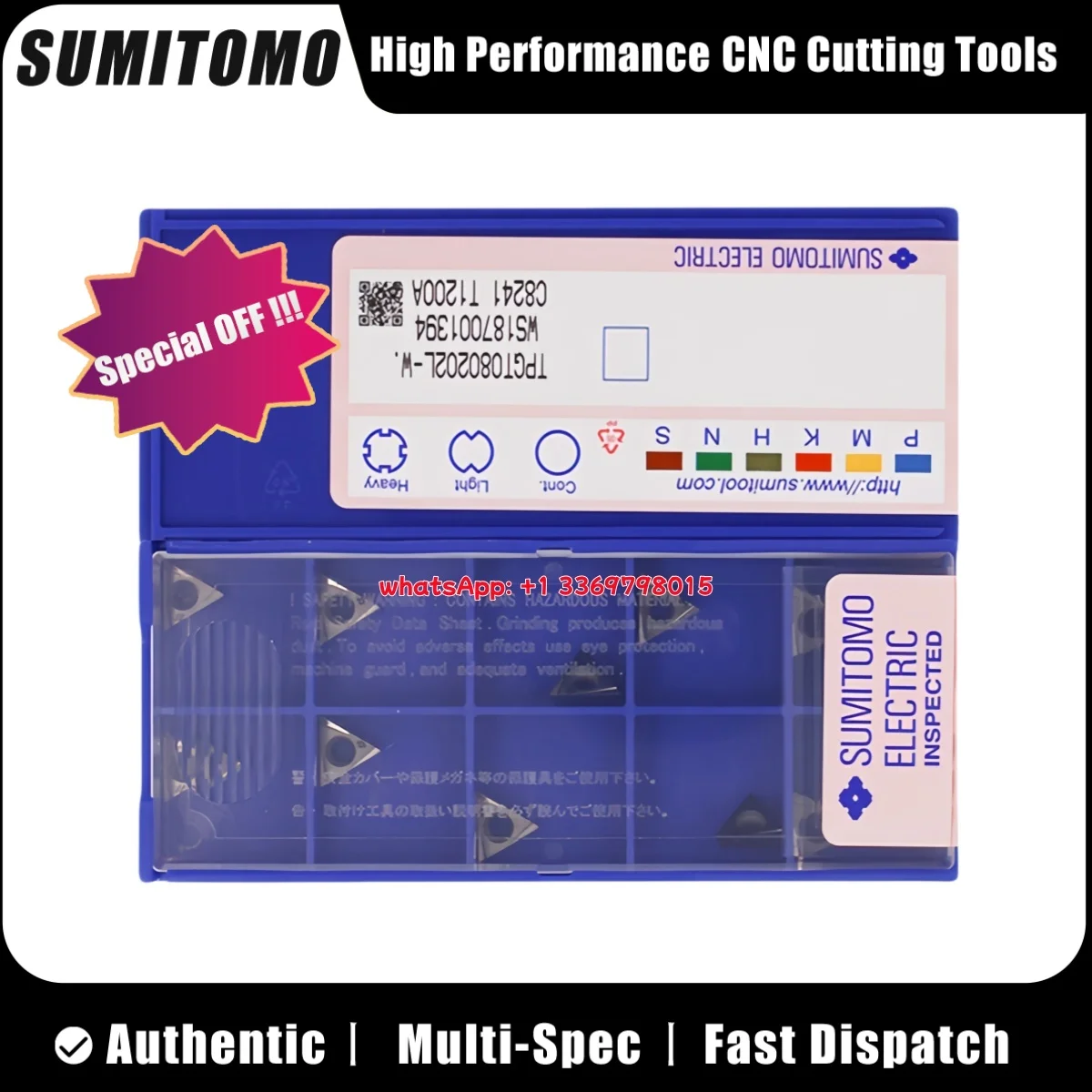 

SUMITOMO Original TPGT TPGT0802 04 TPGT0902 04 TPGT1103 04 L-FX FY MN-FC AC1030U AC510U AC51U AC530U Turning Insert 10pcs