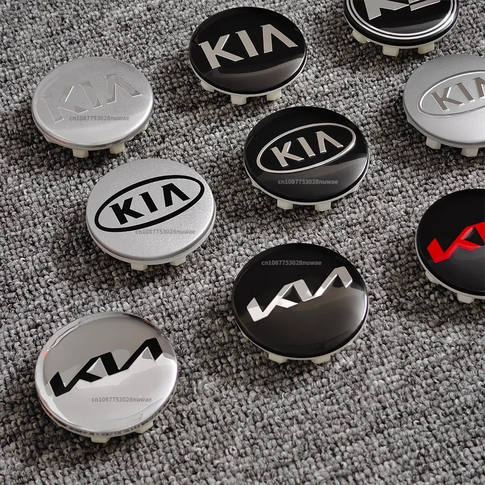 4pcs 58mm central wheel cap for KIA Sportage R K3 K5 K7 K9 KX3 Picanto Cerato Forte Soul Rio Sorento Ceed Niro wheel parts