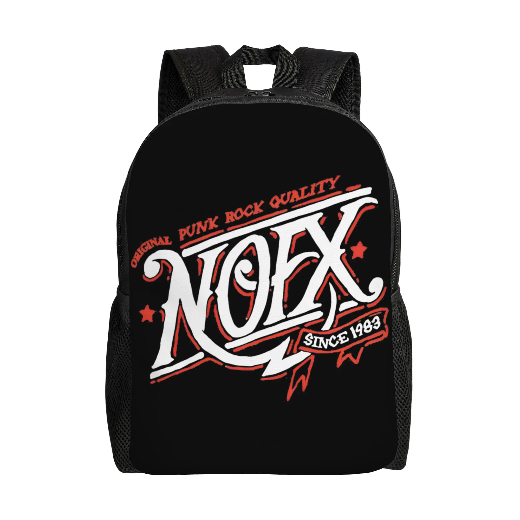 

Оригинальный стильный рюкзак NOFX, подарок для студентов, деловой рюкзак в стиле панк-рок, для мужчин и женщин, холщовые сумки для ноутбуков