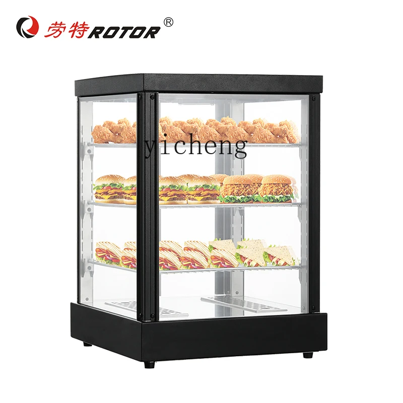 XL Insulation Cabinet Biscuit Sandwich Egg Tart Fried Chicken Single Door Deli Display Cabinet Commercial