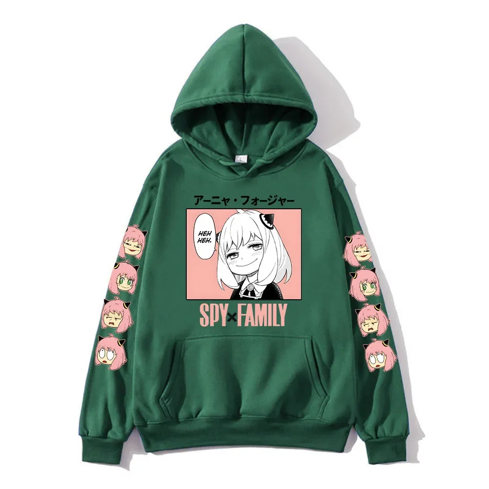 Anya Anime Spy X Family Hoodies Kawaii Cartoon Mens/Women Sweatshirt Tops Harajuku Unisex Couple Hoodie Plus Fashion Streetwear