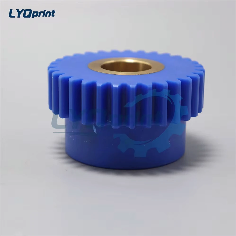 Best Quality Water Roller Gear 28 29 31 32 34 36 37 38 40 Teeth Nylon Gear With Copper Sleeve Gear Press Accessories For Komori