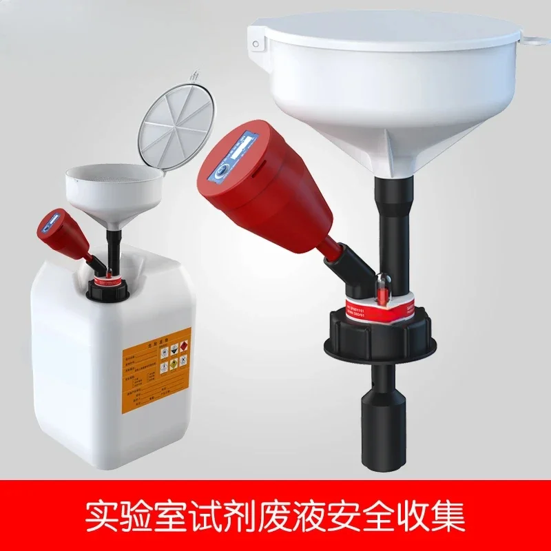 Safe collection and recovery system bucket for laboratory dumping reagent waste liquid