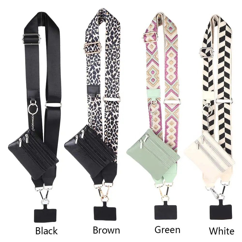 Tracolla per telefono con clip per custodia con cerniera e cinturino Go Tracolla regolabile Corda per telefono a corpo incrociato multifunzionale per telefono
