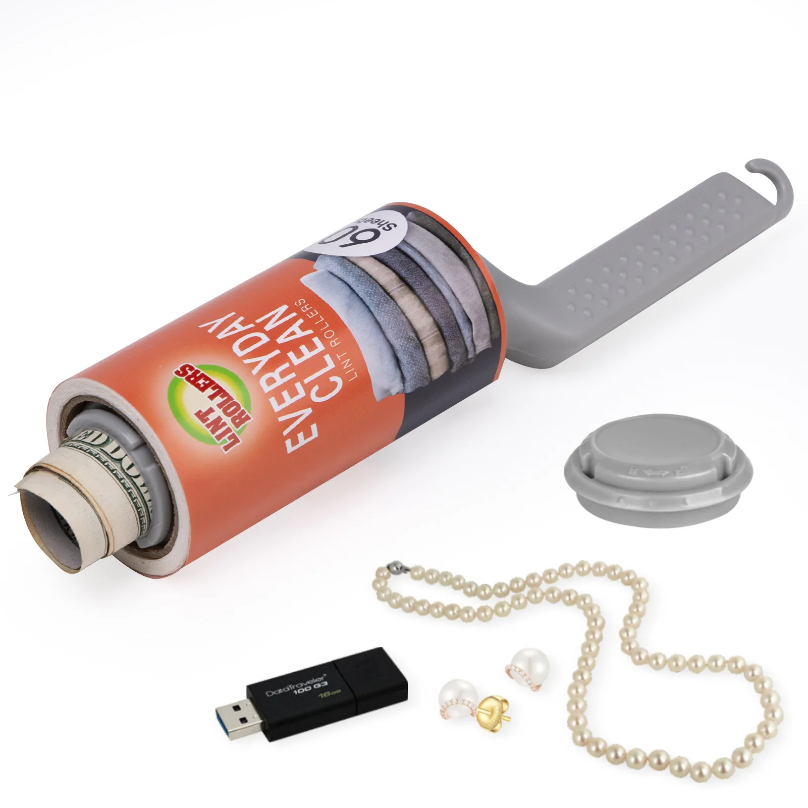 

Hot Sale Hidden Compartment Sticky Lint Roller – Secret Money Stash & Storage Box