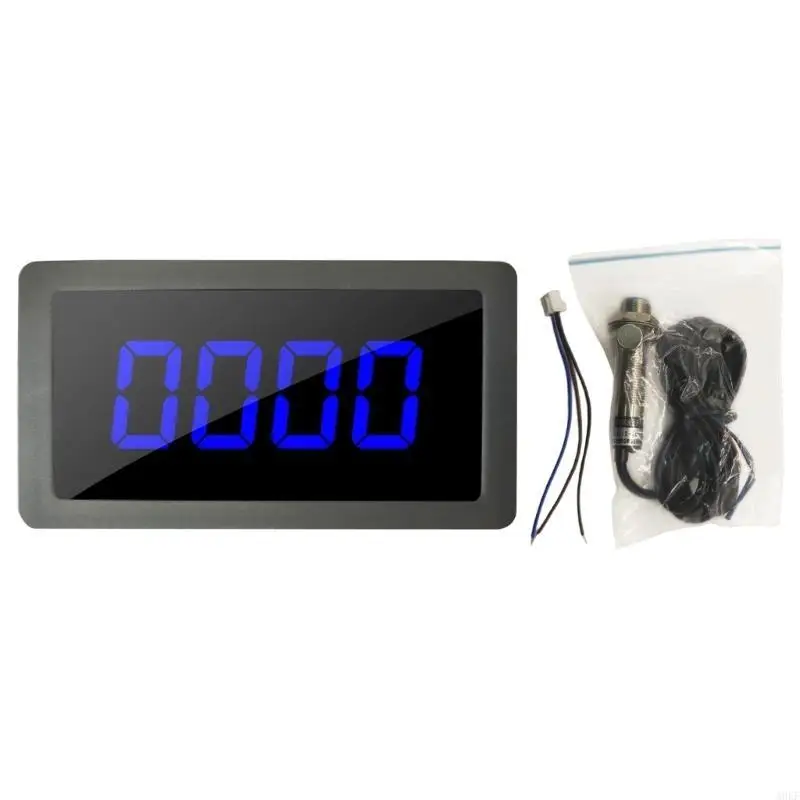 Picture 5: Digital LED Tachometer Speed Meter with Hall Sensing & NPN Proximity Switches Motor Speed Gauge 220V for Lathes A0KF