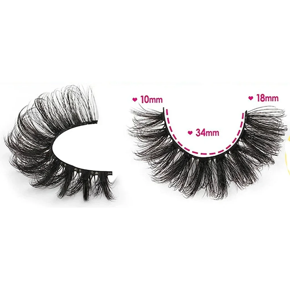 7 Pairs Fluffy Thick False Eyelashes Volume Faux Mink Fluffy Lashes Dramatic D Eye Lashes look like Lash Extension  Lashes Pack