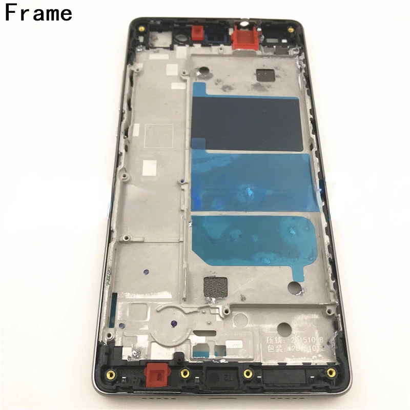 New Full Housing Chassis For Huawei P8 Lite 2015 LCD Front Frame +Rear Back Battery Cover Housing With Side Button +Camera Lens