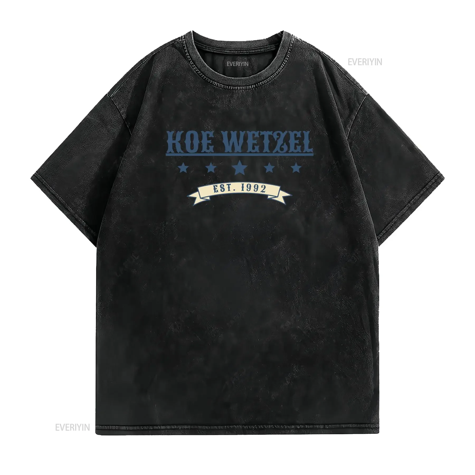 تي شيرت Koe Wetzel تي شيرت رجالي Merch ragweed للحفلات الموسيقية تي شيرت عتيق مغسول للارتداء اليومي ناعم ومسامي وممتد