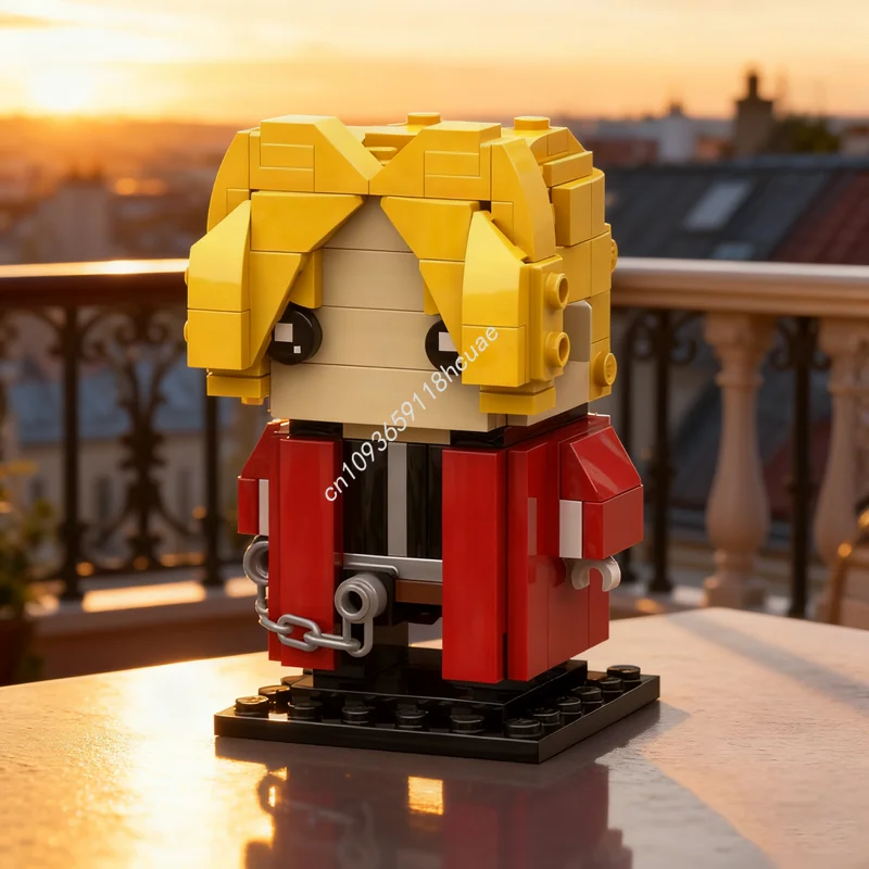 

180 шт. MOC Эдвард Элрик Стальной алхимик Модель Строительные блоки Игрушки Строительство Рождественский подарок Сборка Кирпич Дети День рождения
