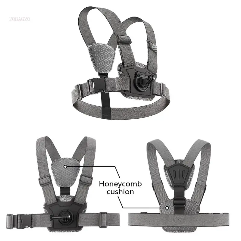 Action Camera Chest Harness Mount for Capturing Adventure Comfortable and Adjustable Chest Mount Harness for Filming